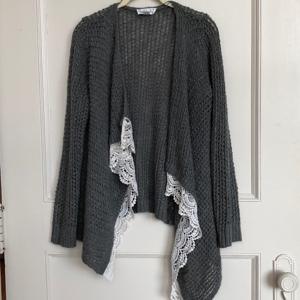 Cloud chaser grey cardigan